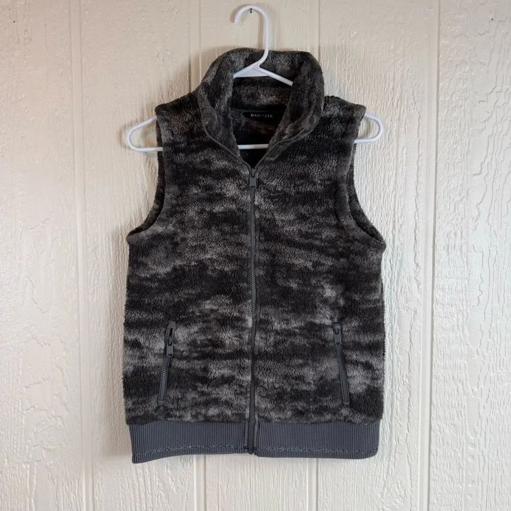 Athleta Fog Camo Bluff Sherpa Tugga Vest
